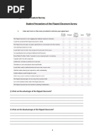 Flipped Classrooms - A Questionnaire