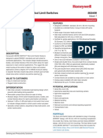 Honeywell Sensing Micro Switch Gla Product Sheet 002408 1 en