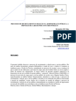 Processo de Recrutamento e Seleção Na Administração Pública