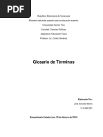 Glosario de Terminos - Educ Fisica