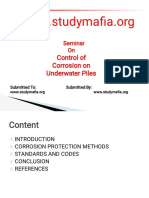 Mech Control of Corrosion On Underwater Piles