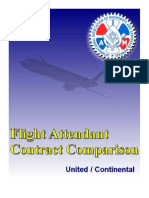 Contract Comparison United/Continental Flight Attendants