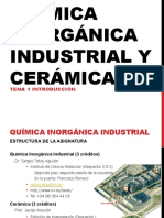 Clase 1. - Quimica Inorganica - Industria Introduccion