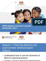 CEFR-aligned Curriculum Cascade Workshops: Day 2