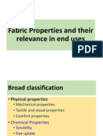 Fabric Properties and Their Relevance in End Uses