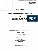 Three-Dimensional Analysis of Inducer Fluid Flow