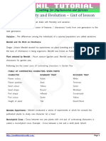 Class 10 Heredity and Evolution Study Notes