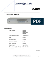 Cambridge Audio Azur 640c Service Manual