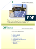 Especificaciones Tecnicas CFE