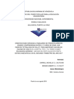 ORIENTACIONES DIRIGIDAS A FAMILIARES DE PREESCOLARES EN EDADES COMPRENDIDAS ENTRE 2 Y 5 AÑOS DE EDAD, QUE PADECEN TETRALOGIA DE FALLOT, PARA MANTENER UNA MEJOR CALIDAD DE VIDA EN EL HOSPITAL TIPO I, “Dr. PEDRO GOMEZ ROLINGSON HERRERA”, UBICADO EN PIRITU MUNICIPIO PIRITU ESTADO ANZOATEGUI, EN EL SEGUNDO TRIMESTRE DEL AÑO 2017