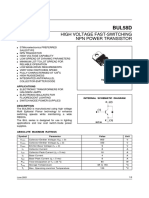 BUL58D: High Voltage Fast-Switching NPN Power Transistor