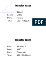 Transfer Taxes