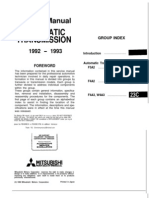 Service Manual Transmission FWD Mitsubishi Automatic