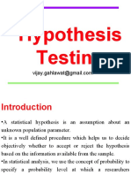 Hypothesis Testing