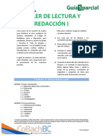 Guía de Estudio Primer Parcial - Taller de Lectura y Redacción I