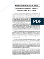 Unidad 1. Hacia Una Nueva Salud Pública, Determinantes de La Salud