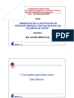 Beneficios de La Sustitucion de Petroleo Residual Por Gas Natural en Calderas de Vapor