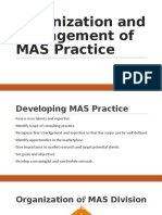 Organization and Management of MAS Practice