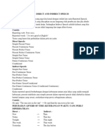 Direct and Indirect Speech