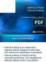 Getting To Know Internal Auditing: The Profession That Makes A Difference