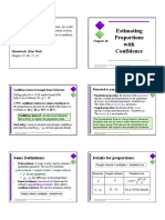 Estimating Proportions With Confidence: Some Definitions: Details For Proportions