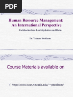 Human Resource Management: An International Perspective: Fachhochschule Ludwigshafen Am Rhein