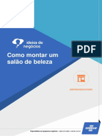 Ideias de Negócios Sebrae - Como Montar Um Salão de Beleza PDF