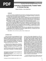 Vertical Root Fractures in Endodontically Treated Teeth A Clinical Survey