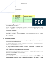 Tetraciclinas Cloranfenicol y Vancomicina