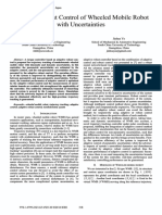 Adaptive Robust Control of Wheeled Mobile Robot With Uncertainties