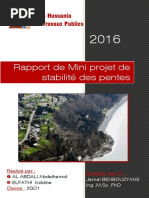 Mini Projet Stabilite de Pente