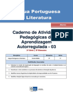 Lingua Portuguesa Regular Aluno Autoregulada 1s 3b