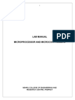 Lab Manual Microprocessor and Microcontrollers: Nehru College of Engineering and Research Centre, Pampady