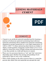 Buildning Materials:: Cement