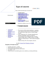 Types of Concrete