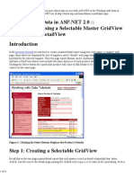 Master/Detail Using A Selectable Master Gridview With A Details Detailview