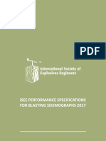 Isee Performance Specifications For Blasting Seismographs 2017