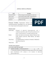 Telaah Kritis Jurnal Oftalmologi - Povidone Iodine + Deksamethasone 