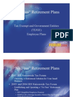 Tax Exempt and Government Entities (TE/GE) Employee Plans