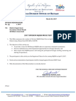 Division Memorandum No. 66 S. 2017