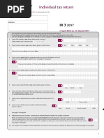 Individual Tax Return: 1 April 2016 To 31 March 2017