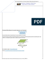 Horizontal Plate Natural Convection Equations and Calculator - Engineers Edge