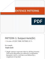 Basic Sentence Patterns