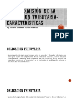 La Transmisión de La Obligación Tributaria-Características