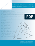 Implementation of A Two-Surface Plasticity Model For Cyclic Loading in Sand Into The Finite Element Method