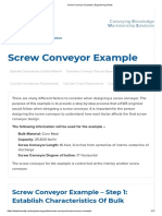 Screw Conveyor Example - Engineering Guide