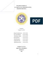 English in Nursing Ii Nursing Care Plan of Endocrine System (Diabetes Mellitus)