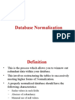 Normalization A