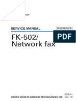 Bizhub c652 c552 Fk-502 Network-Fax Field Service MC15LA-FE7