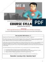 2018 - Course Syllabus SuperLearner V2.0 Udemy